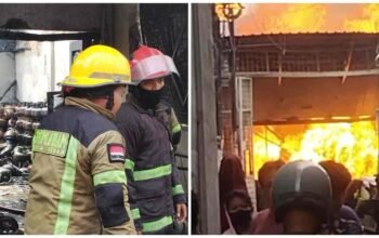 Ruko Pangkalan Gas di Medan Denai Hangus Terbakar, Ledakan Berulang Gegerkan Warga